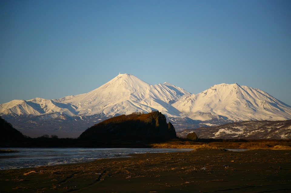 Image - volcanoes mountains winter snow