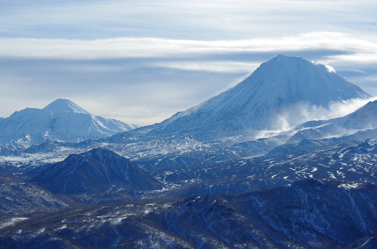 Image - volcanoes mountains winter forest