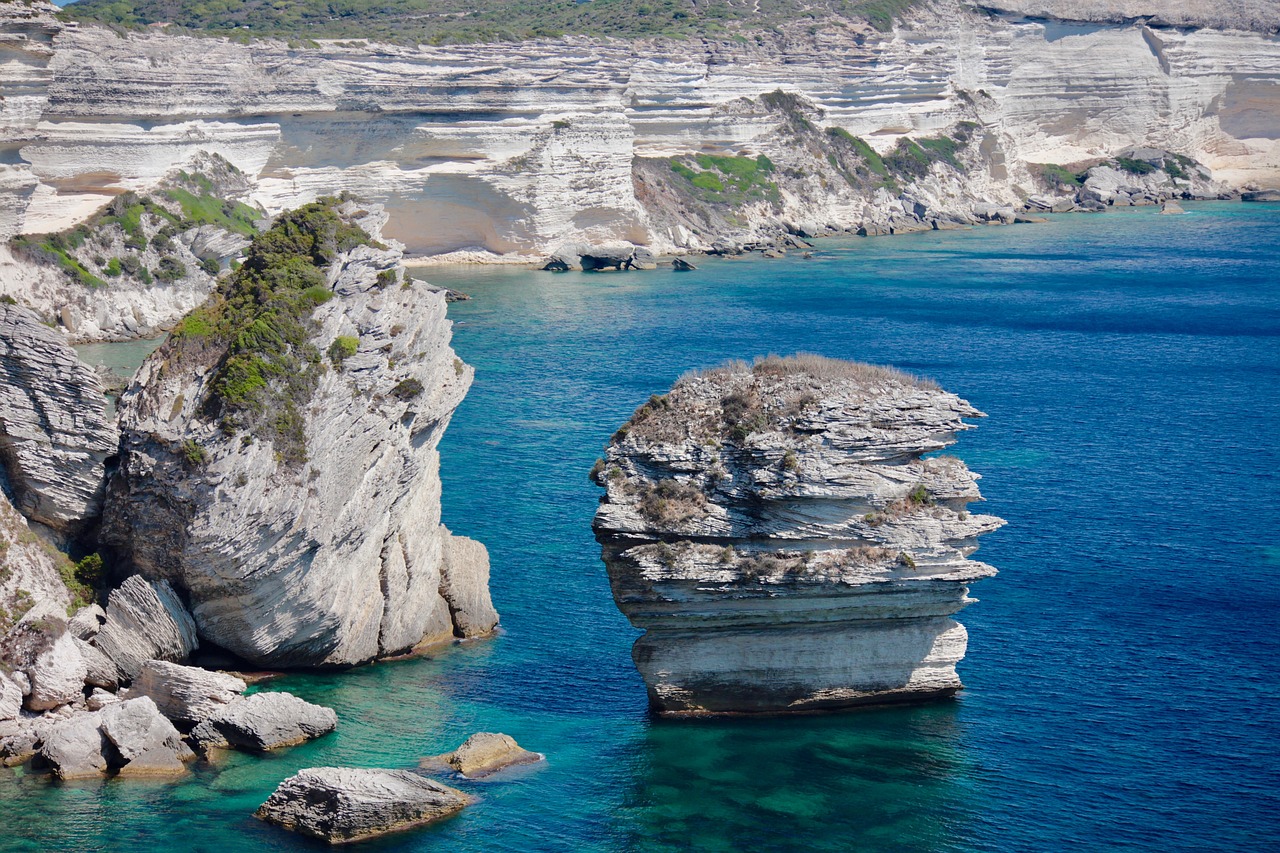 Image - landscape corsica bonifacio rocks