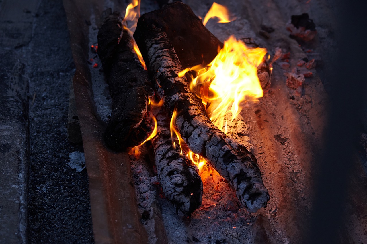 Image - carbon charcoal fire black wood