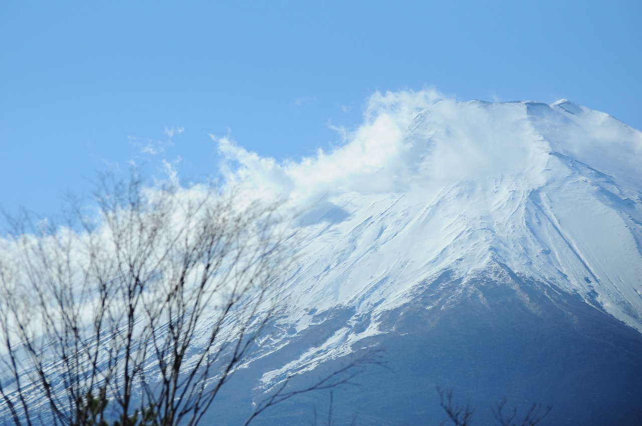 Image - mt fuji winter landscape