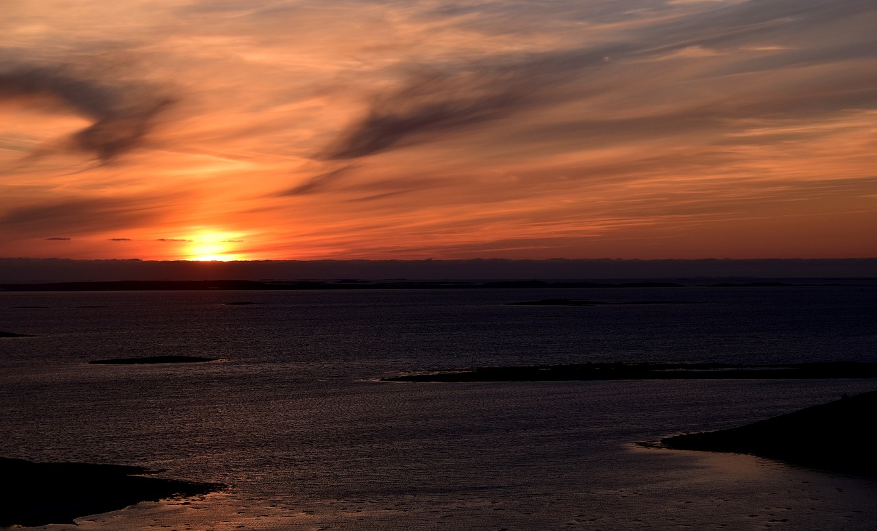 Image - sunset clouds norway abendstimmung