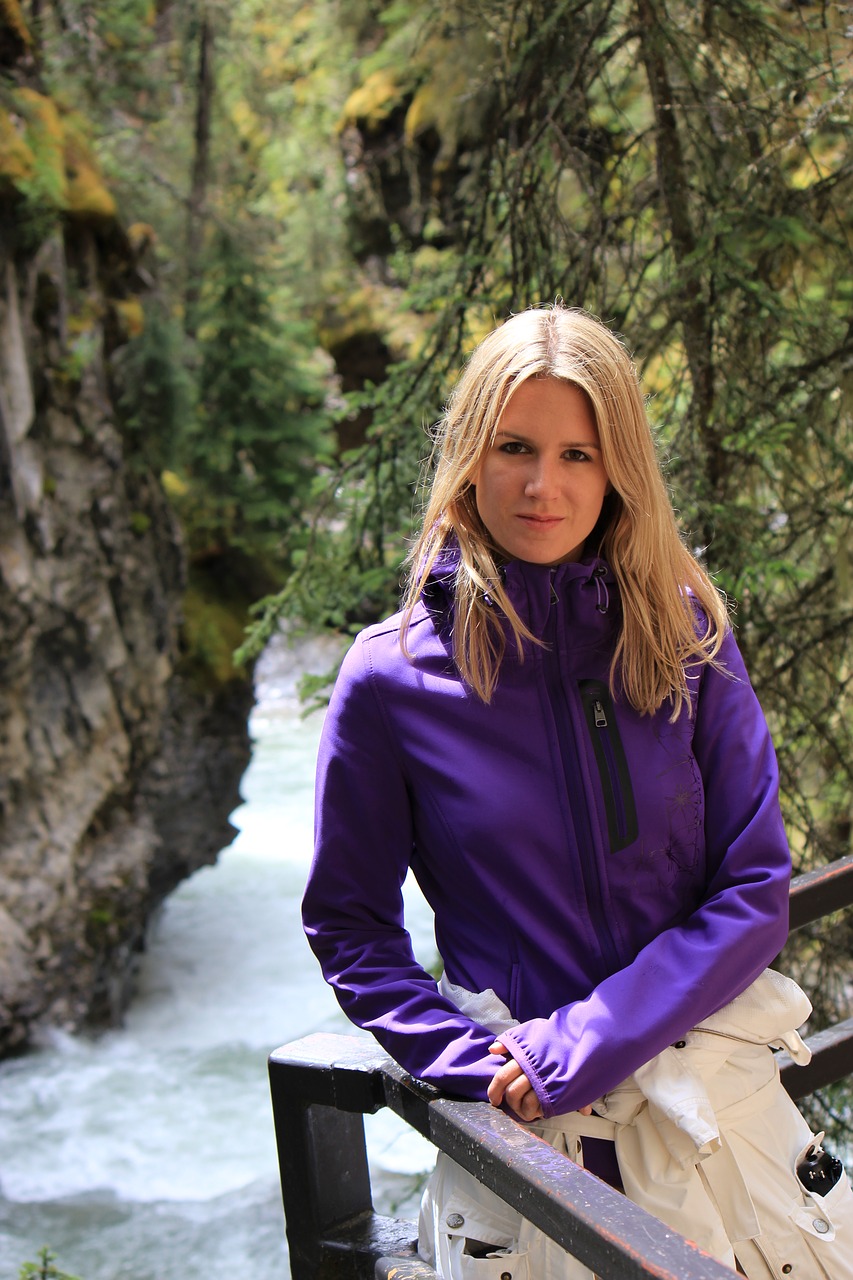 Image - river woman water canada nature