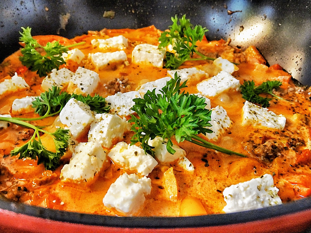 Image - court food cook fry up feta