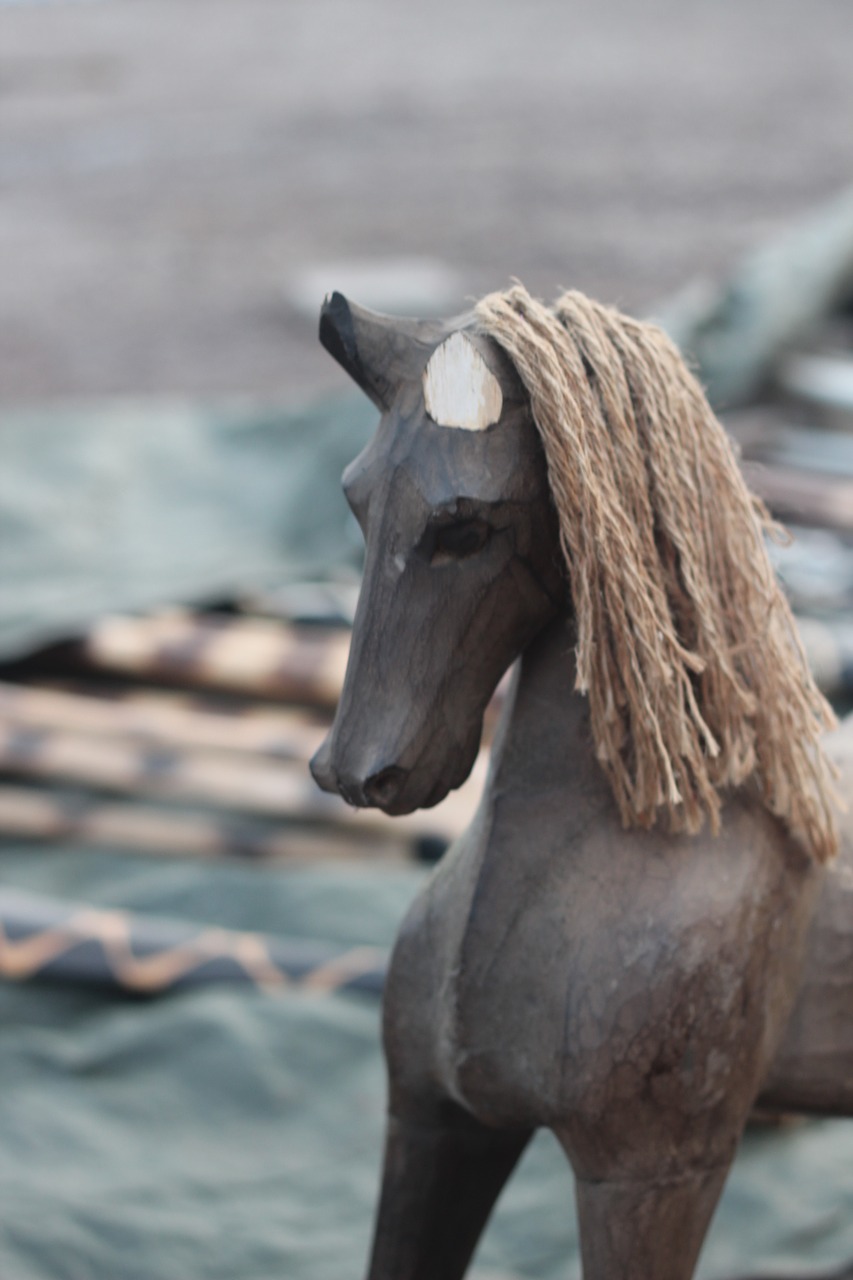 Image - horse doll flea market old