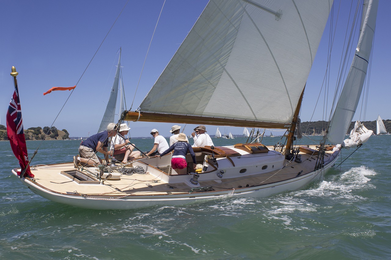 Image - yacht classic sailboat sail sea