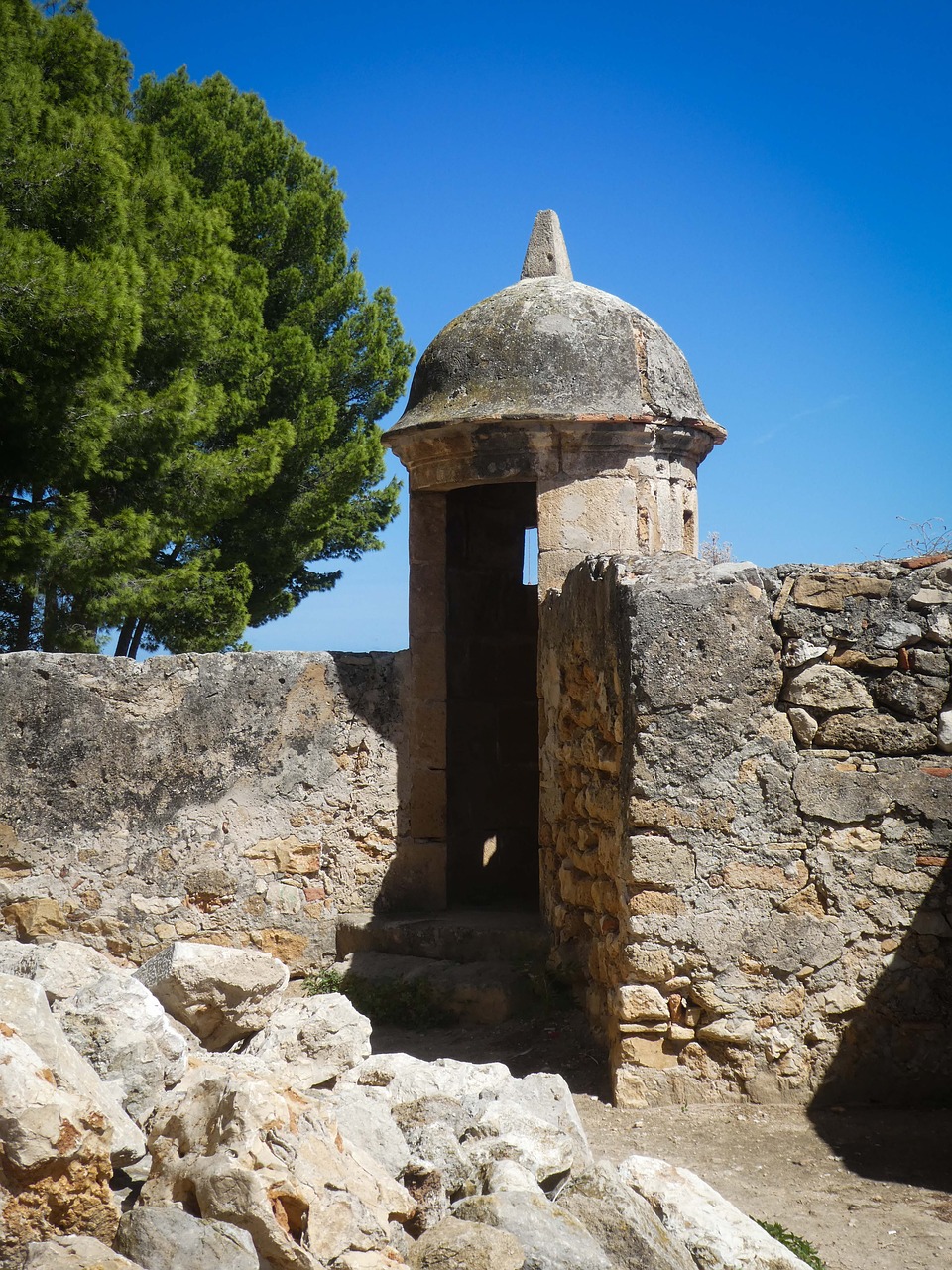 Image - castle ruins denia spain building
