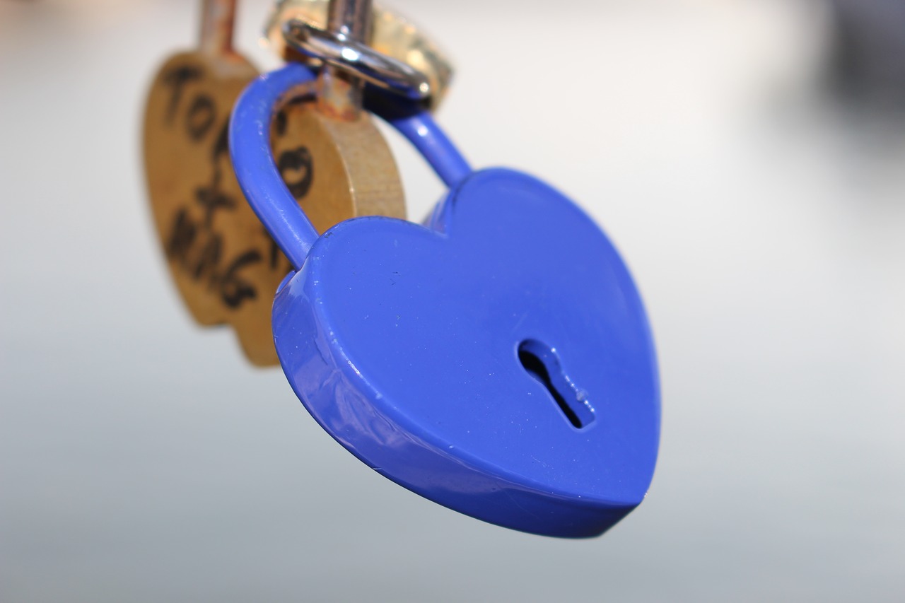 Image - paris padlock blue