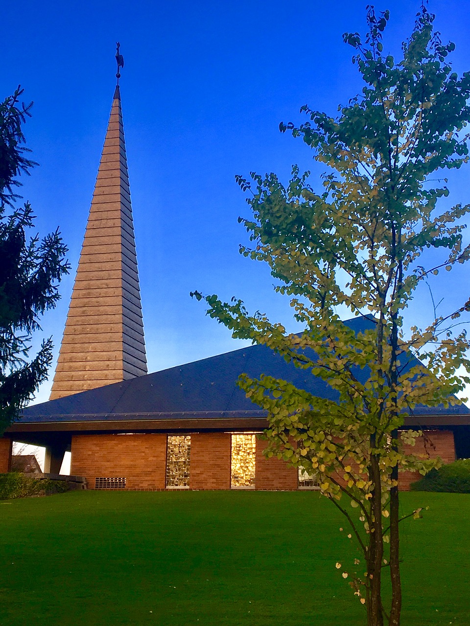 Image - church zollikon chapel summer sky
