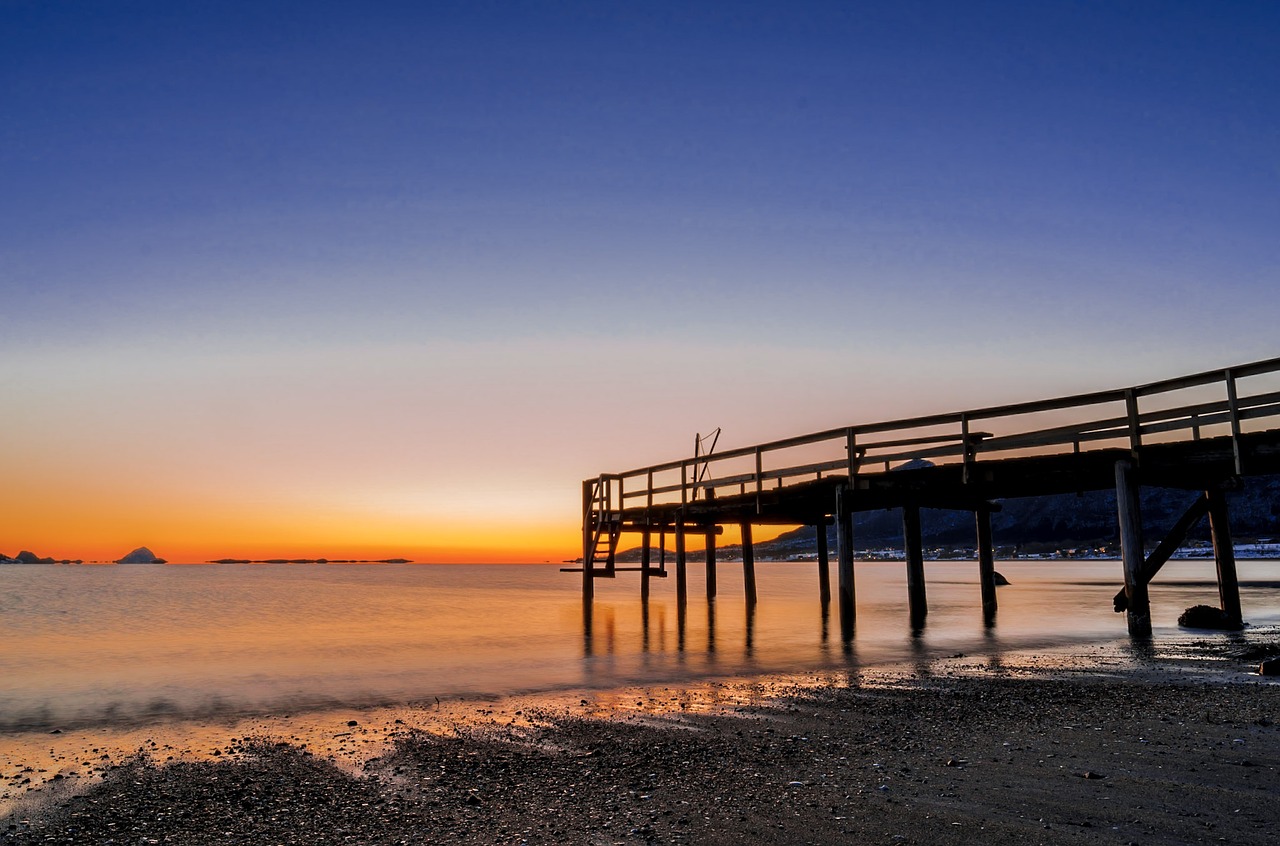 Image - sunrise sunset port brew water