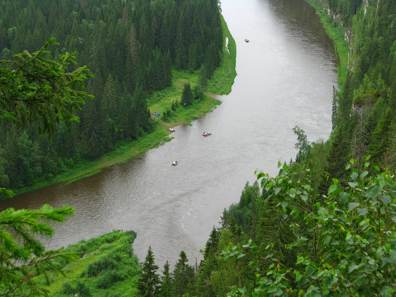 Image - the river usva perm krai summer sky