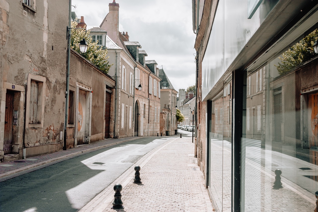 Image - france city street road europe