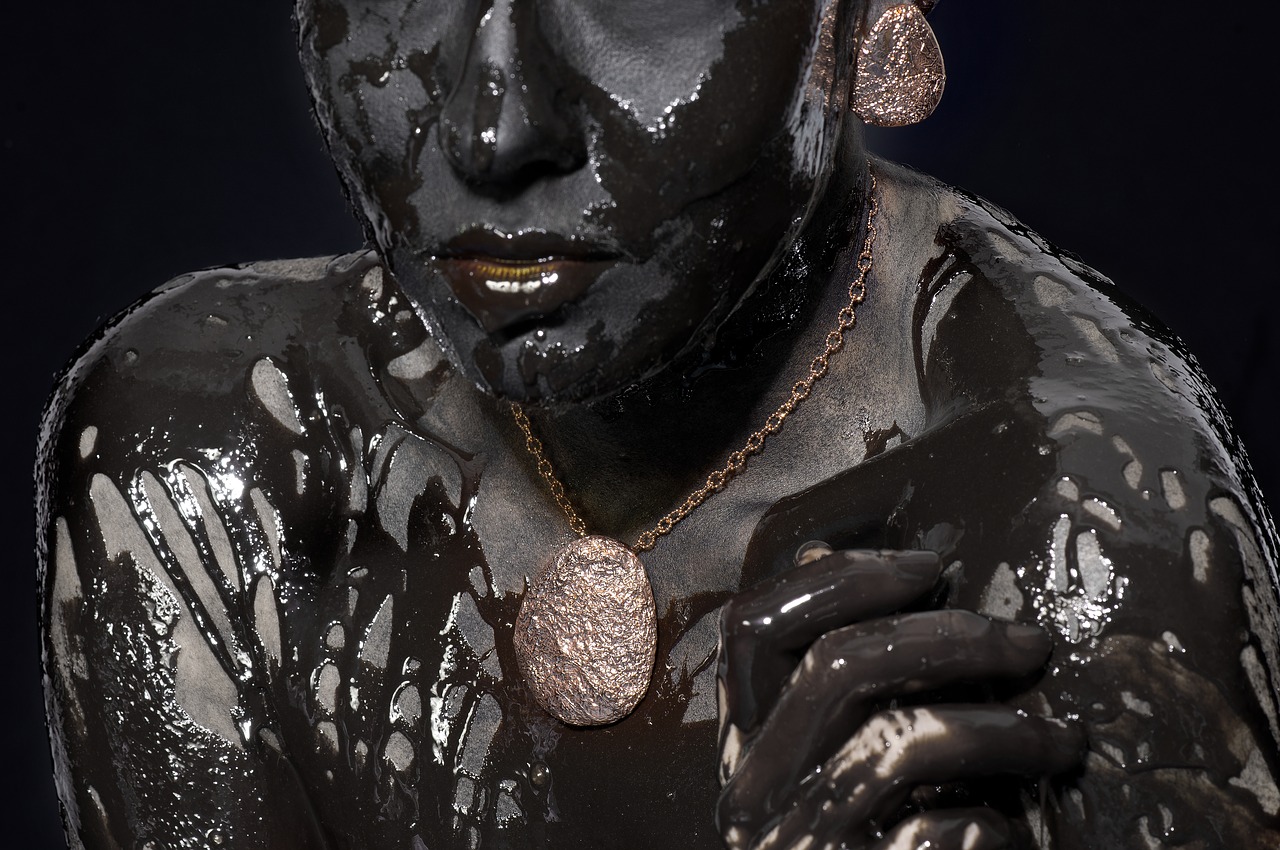 Image - black chocolate paint painting