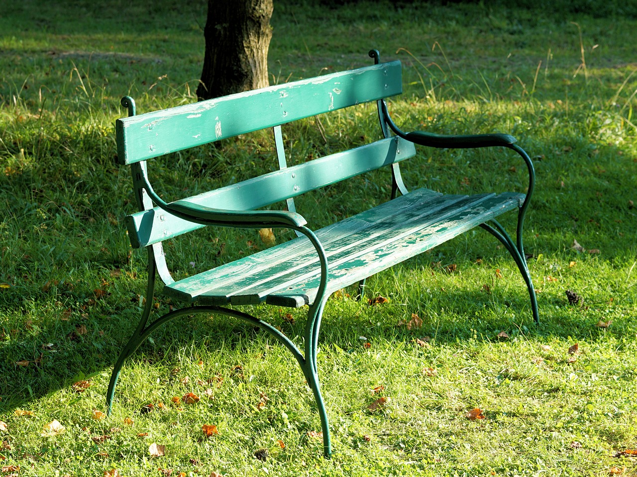 Image - bank park bench rest park seat
