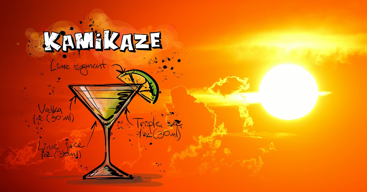 Image - kamikaze cocktail drink sunset