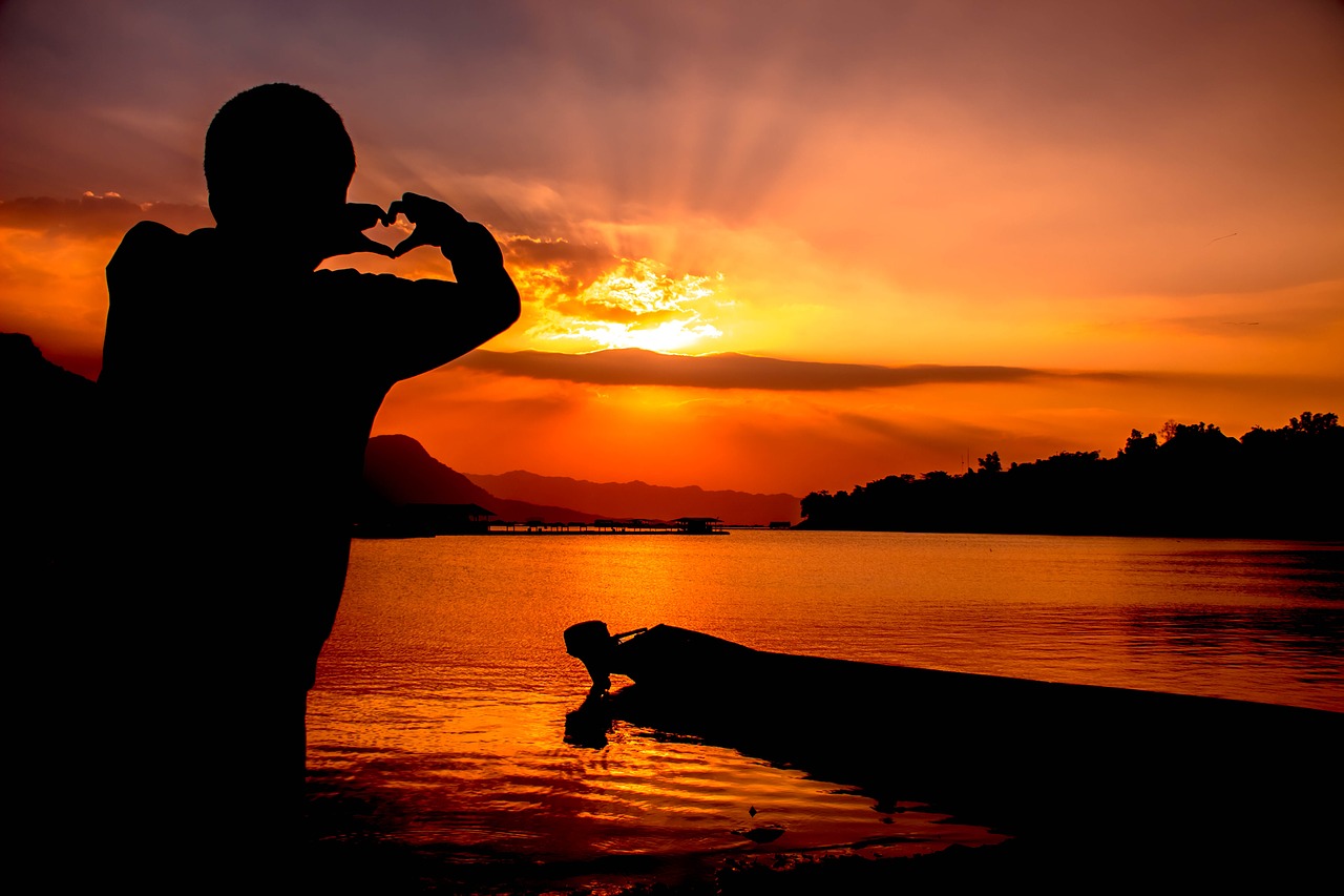 Image - sunset reservoir jatiluhur