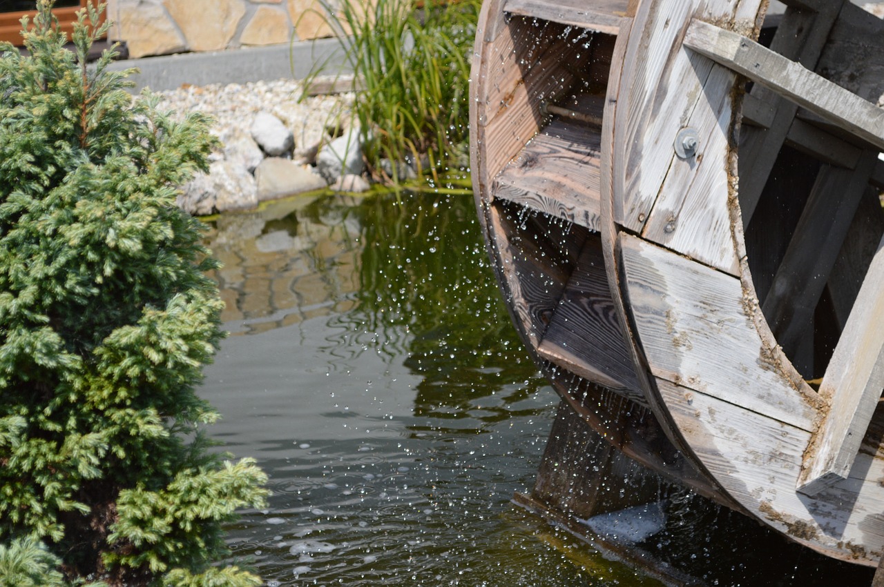 Image - nature drops mill water