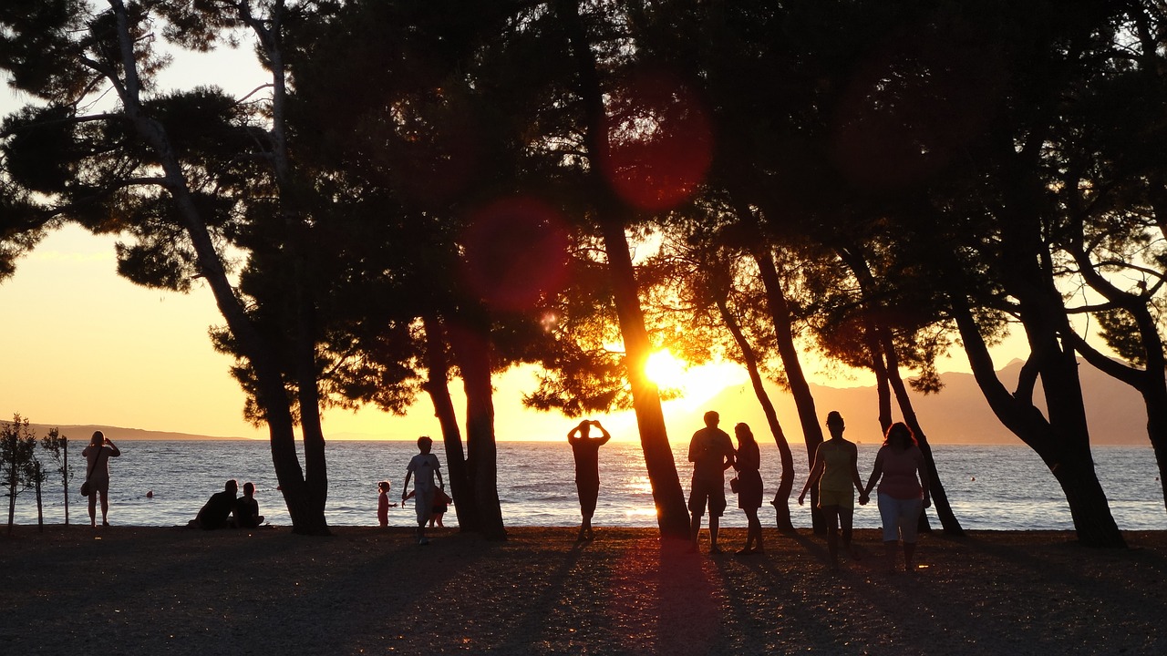 Image - sunset sea coast croatia summer