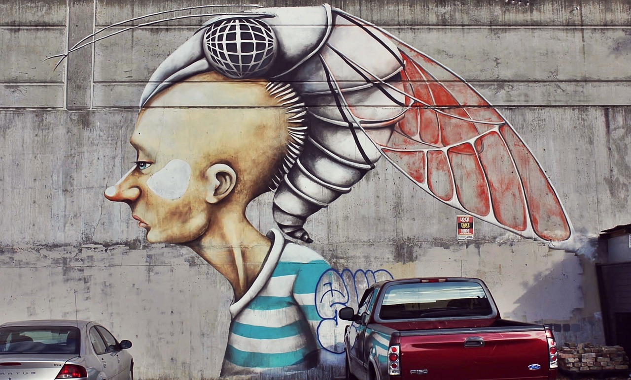 Image - street art mural graffiti cyborg