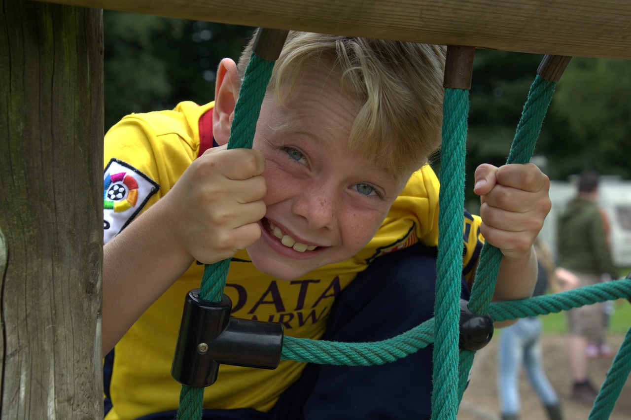 Image - boy grandson rope climbing happy