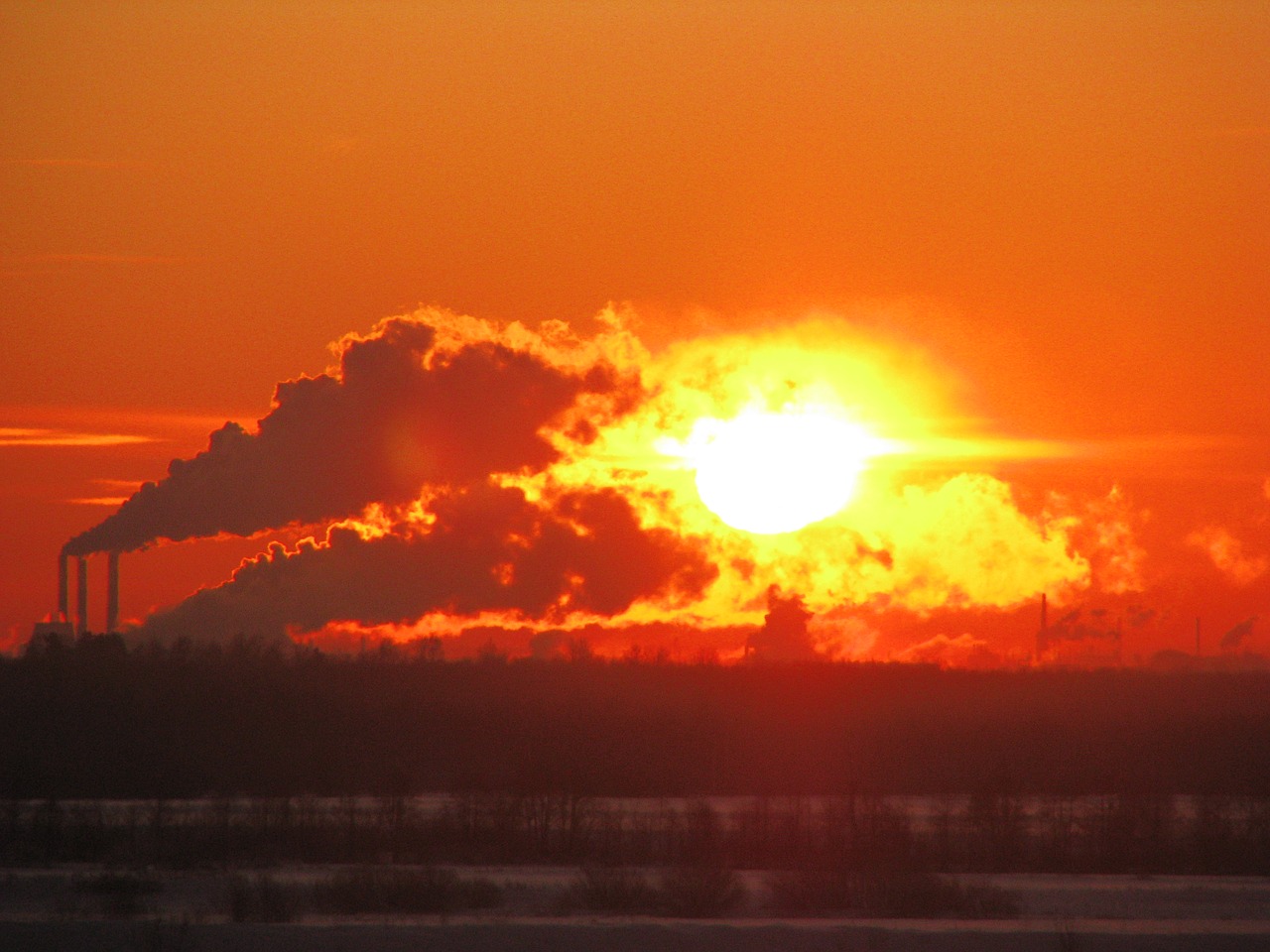 Image - morning sunrise dawn rays sky