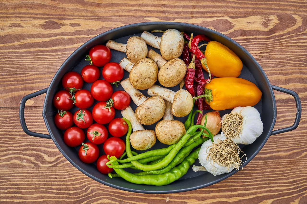 Image - tomato pepper onion mushroom