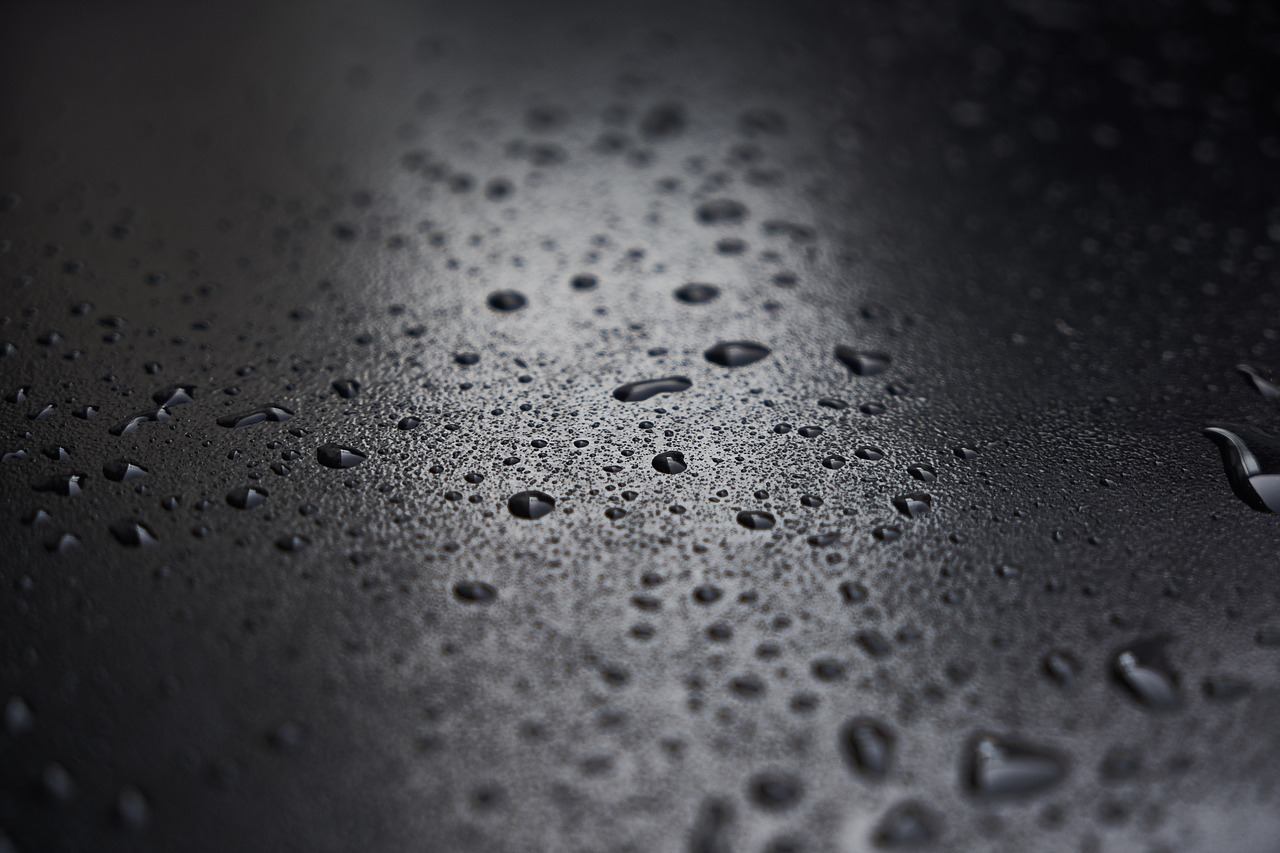 Image - abstract drop grey smoked black