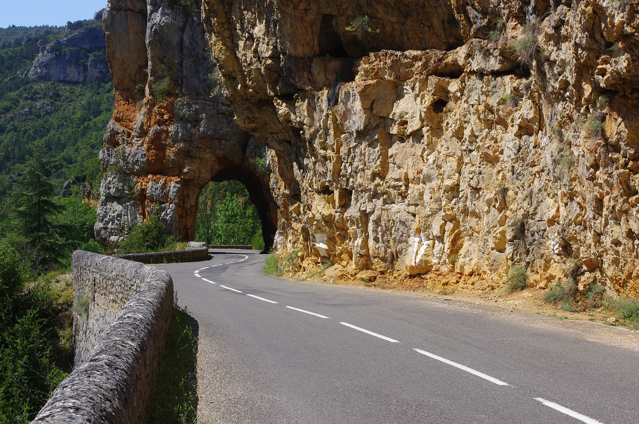 Image - road gorges summer france mountain