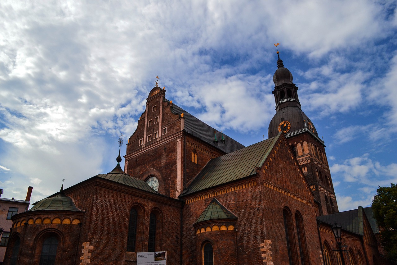 Image - riga old town architecture sky
