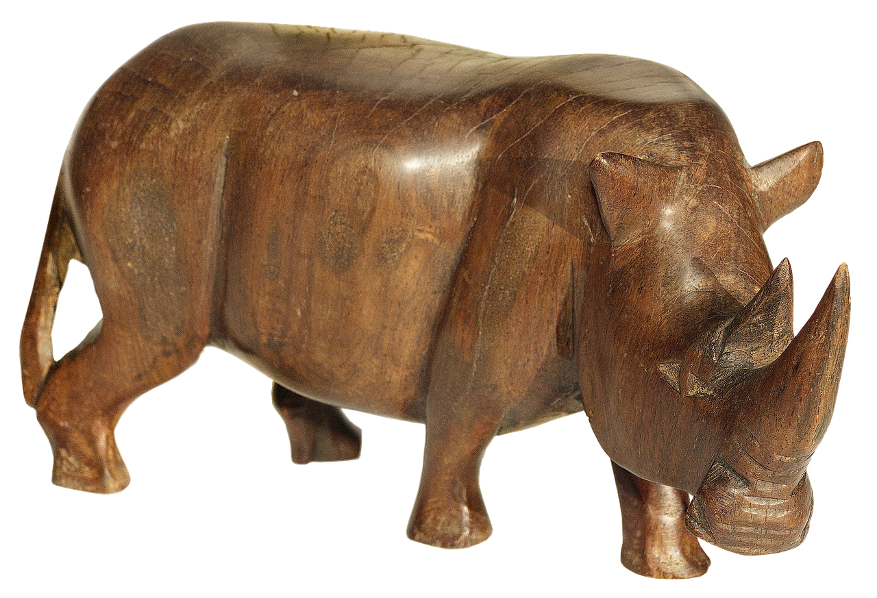 Image - figure holzfigur rhino