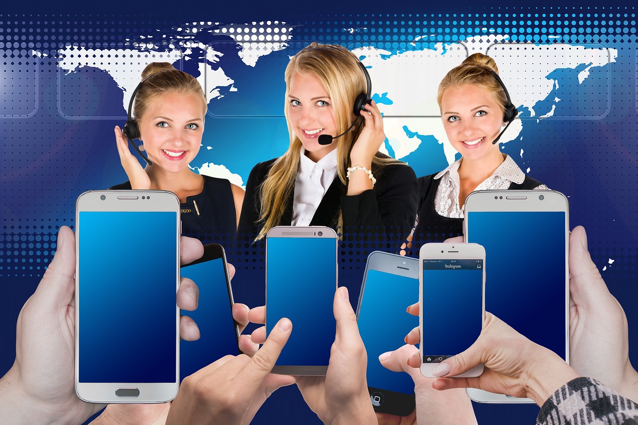Image - call center headset woman service