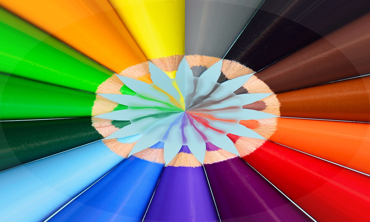 Image - crayons abstract color pattern