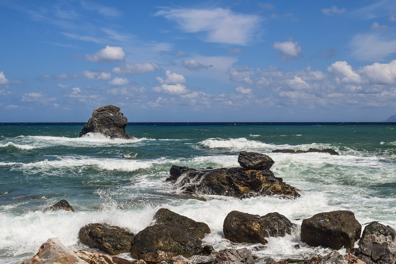 Image - rocky coast waves sea nature shore