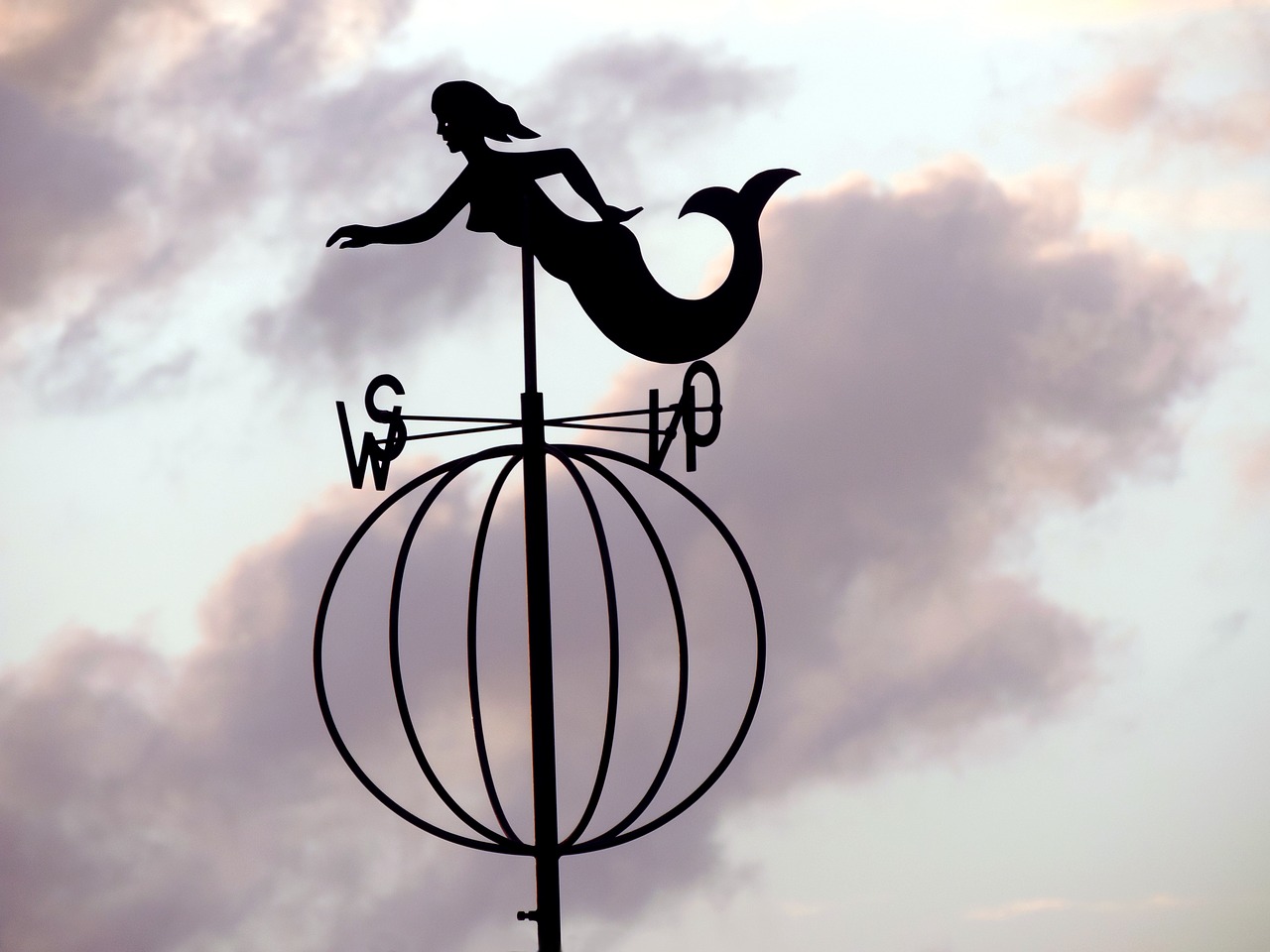 Image - weathervane wind vane mermaid