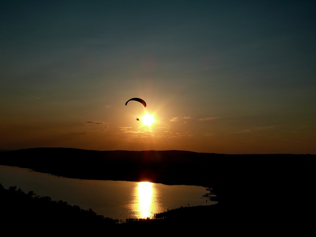 Image - sunset tihany lookout tower