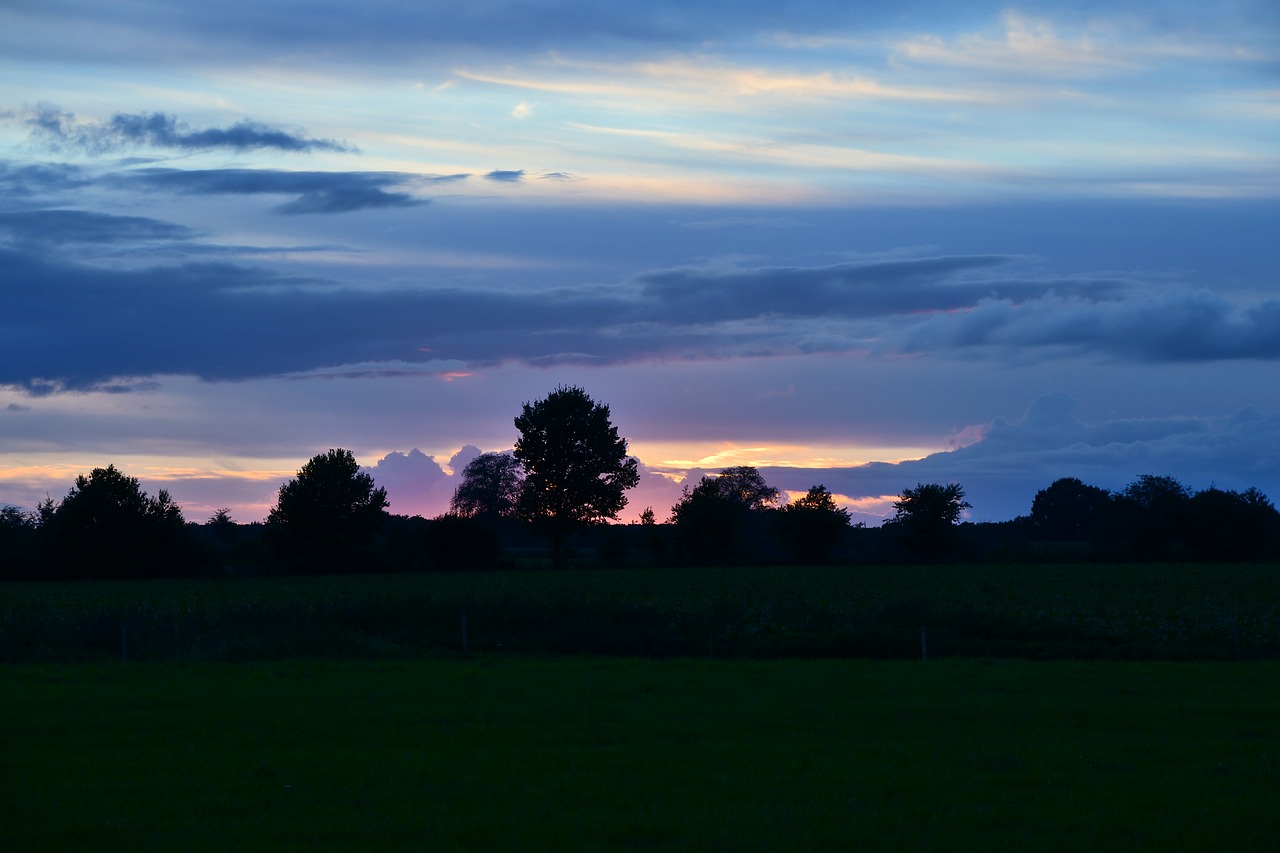 Image - sunset clouds air heaven evening
