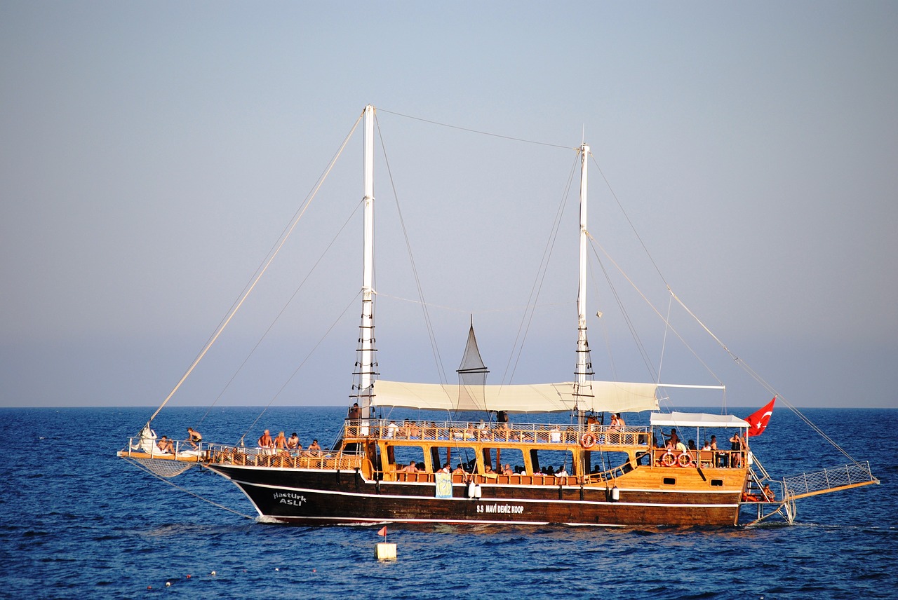Image - boat turkey mediterranean blue
