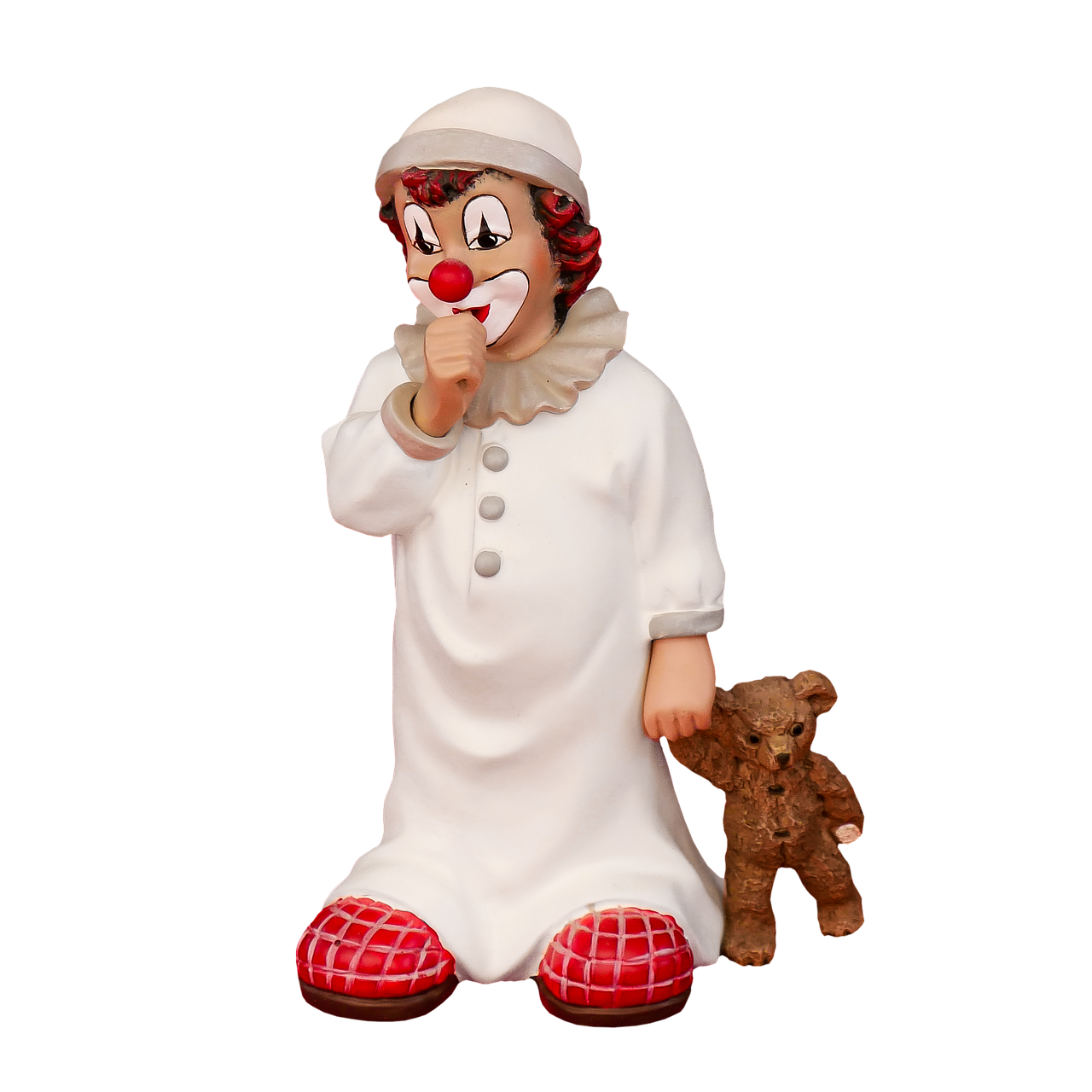 Image - figure clown porcelain teddy bear