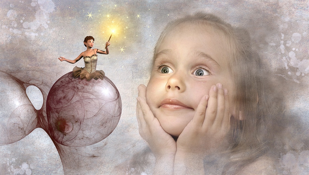 Image - fantasy child elf fee girl