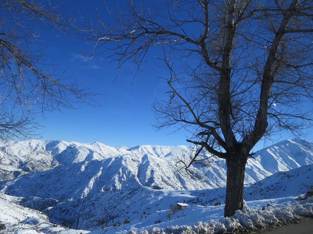 Image - snow blue ceu mount landscapes