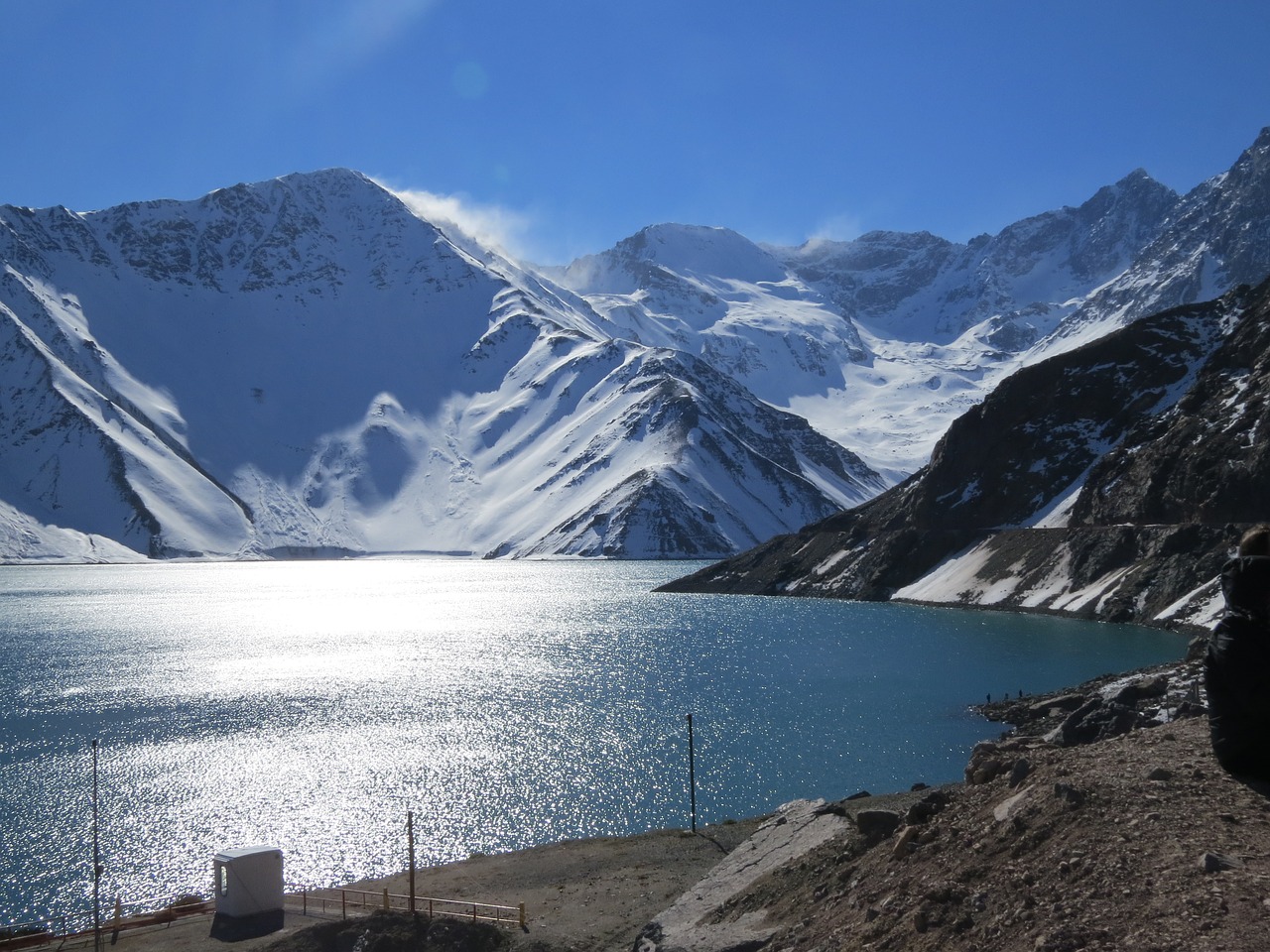 Image - snow nevado sol blue lake