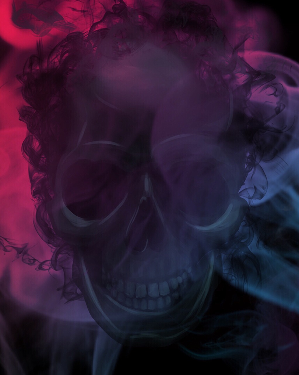 Image - skull art digital art design