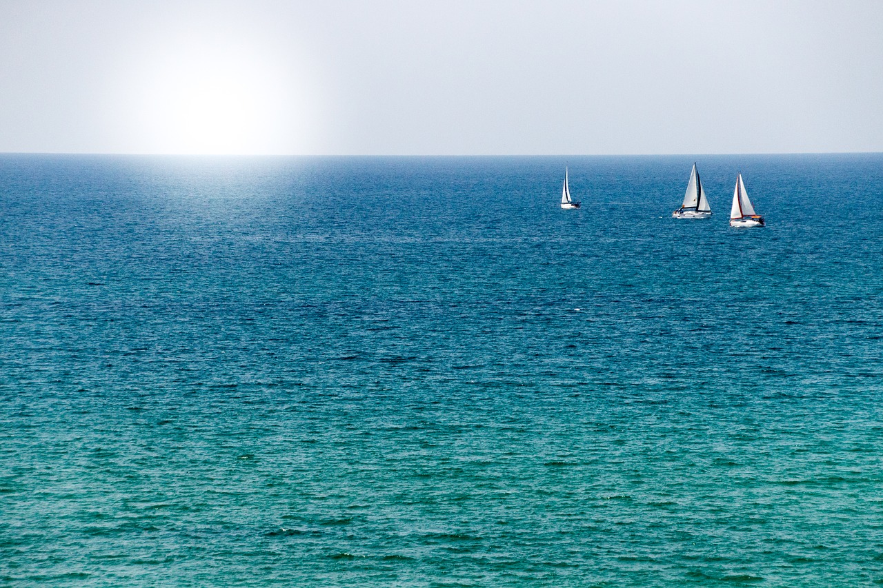 Image - sun sea blue ocean summer water