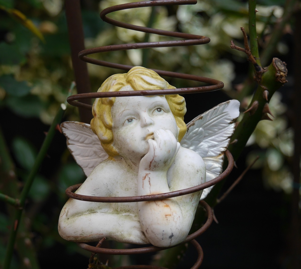 Image - cherub garden decoration angel
