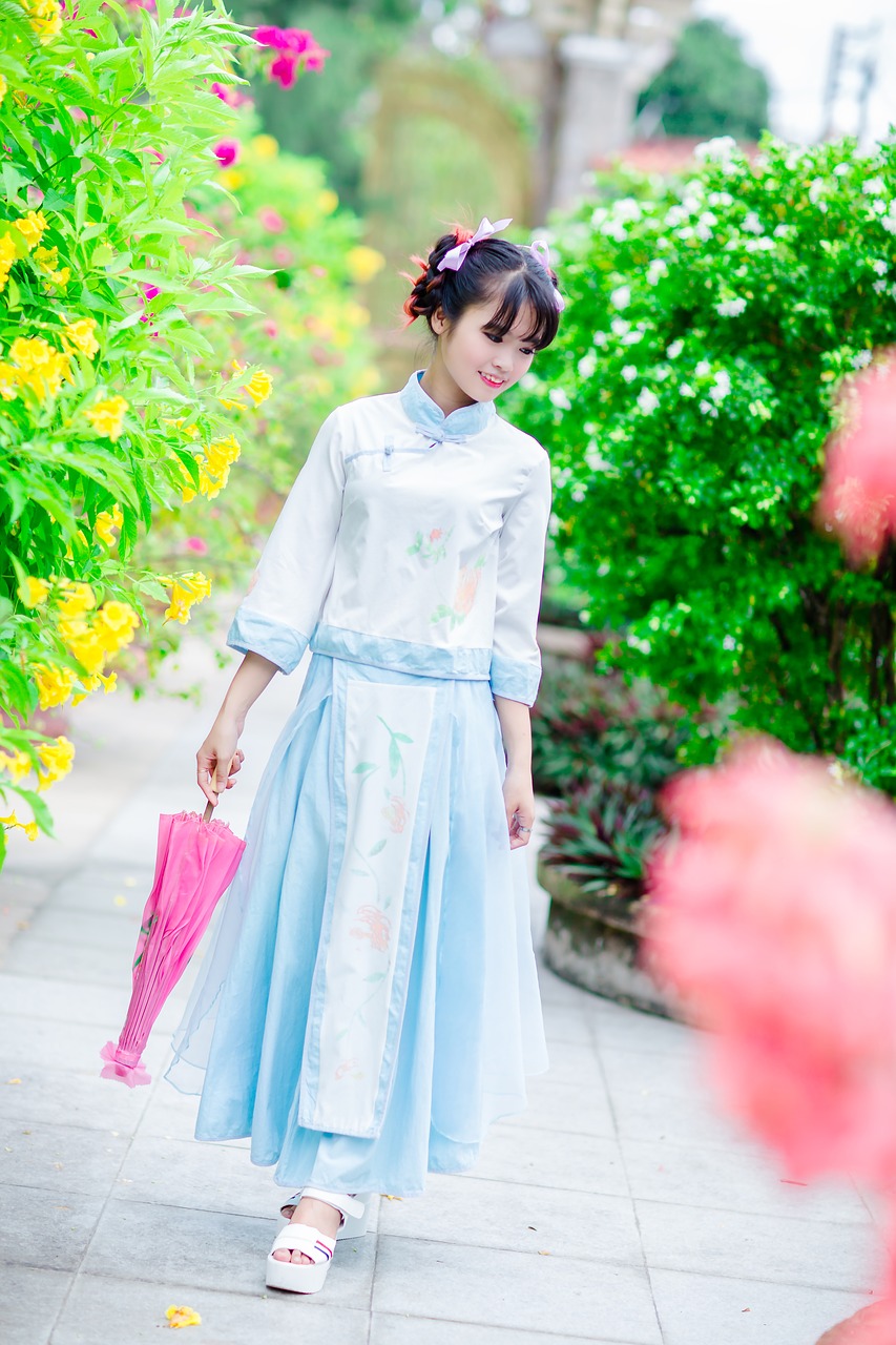 Image - girl teen garden women smile