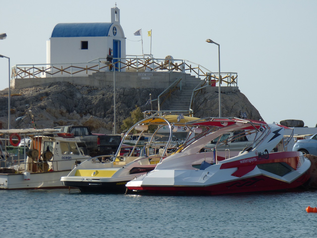 Image - greece port ships sea holiday