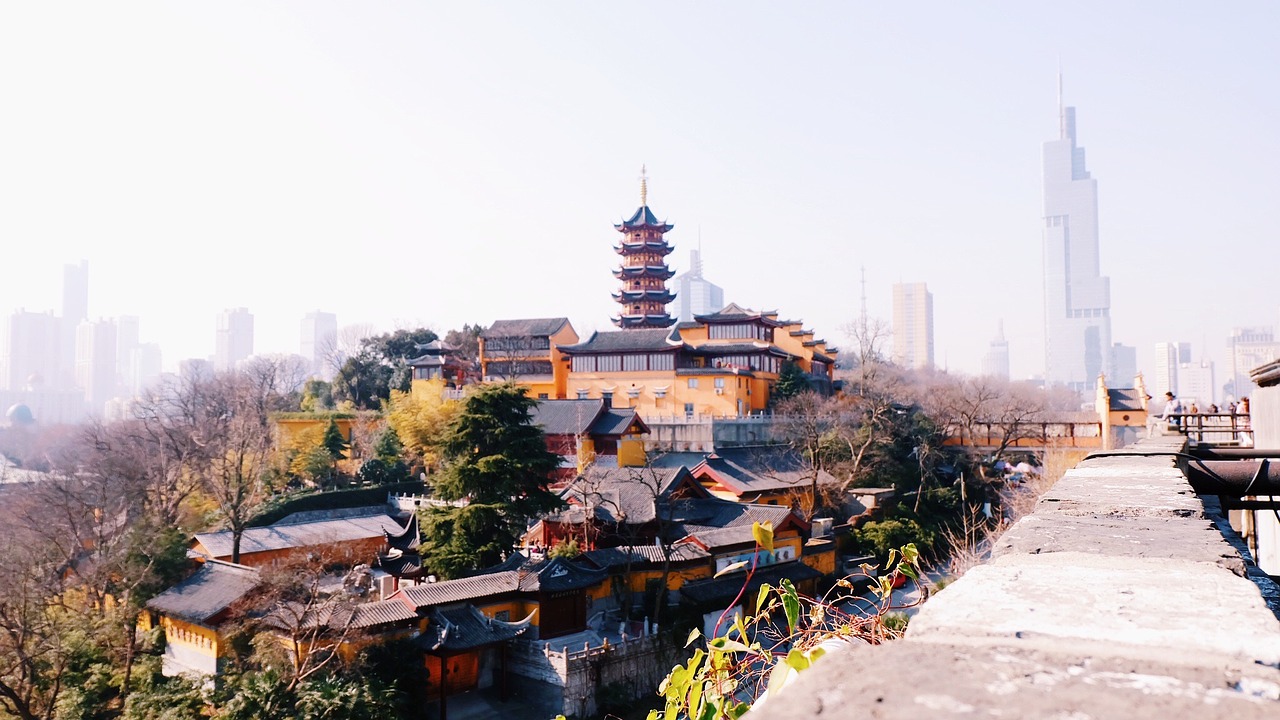 Image - nanjing temple the city walls china