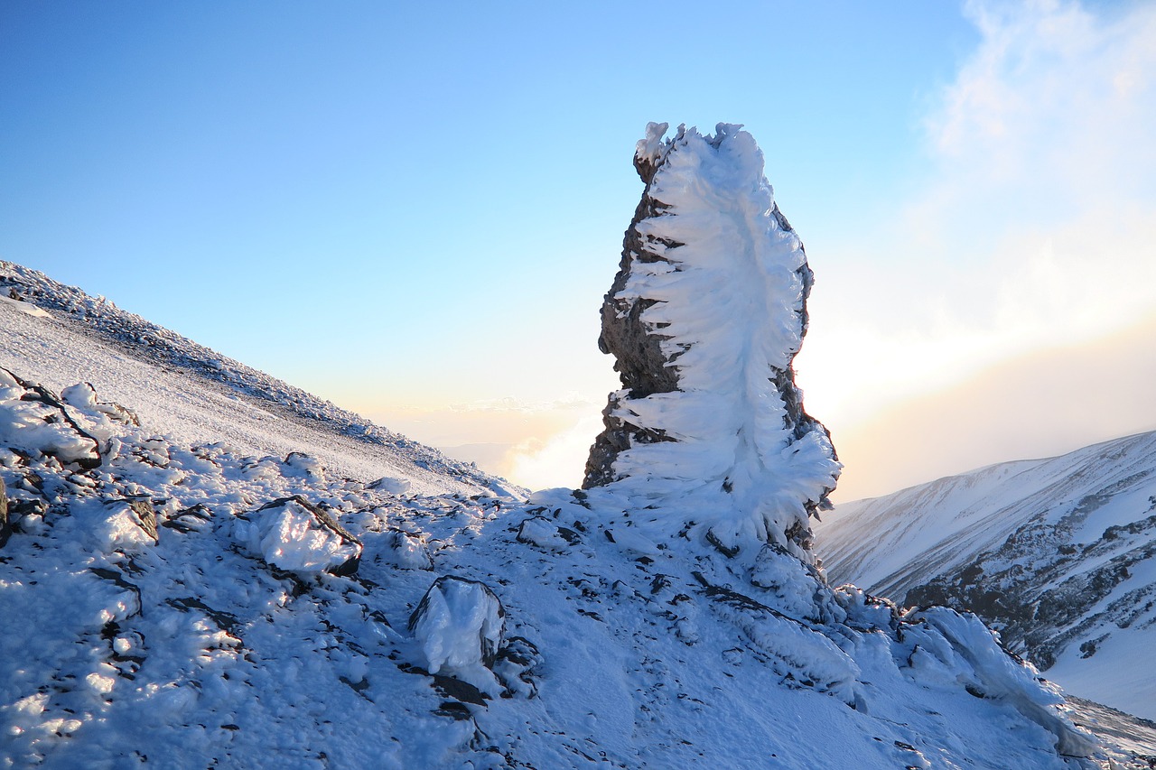 Image - volcano mountains top stone statue