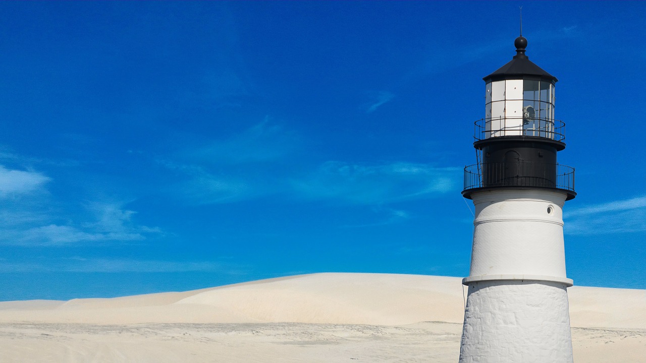 Image - lighthouse beach sea coast water