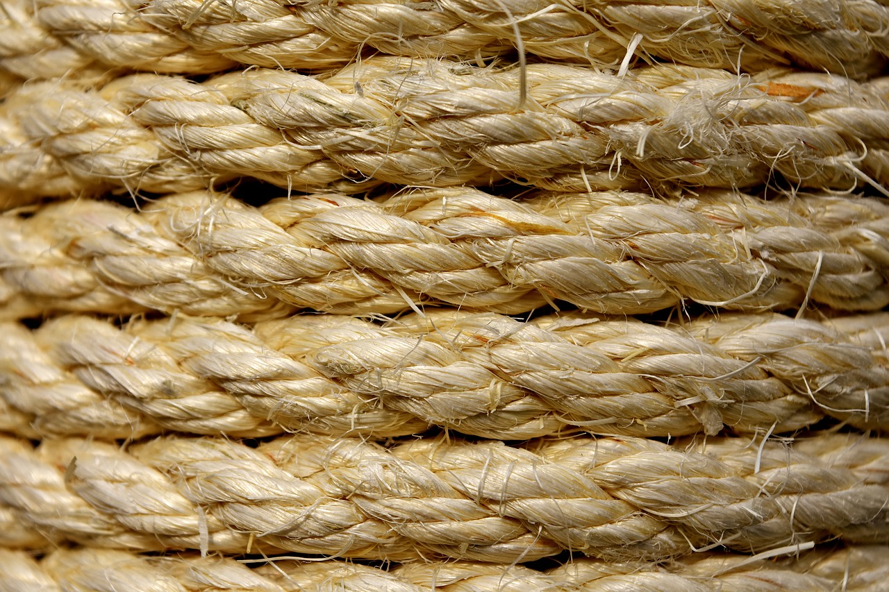 Image - sisal cord wrapped coiled